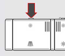 Разблокирование защелки крышки дозатора посудомоечной машины Miele, рисунок 1.