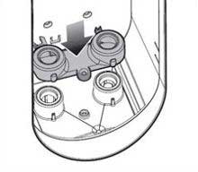 Схема снятия фильтра для воды в гладильной системе Miele, рисунок 6.